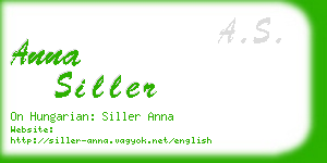 anna siller business card